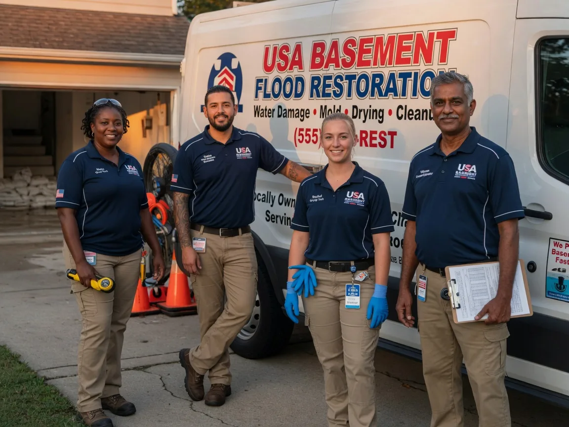 Basement Flood Cleanup company in Potts Camp, MS