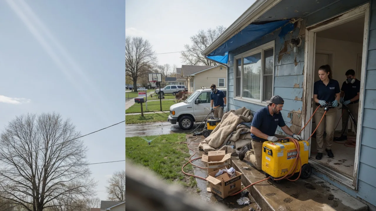 Basement Flood Cleanup in Potts Camp, MS near me